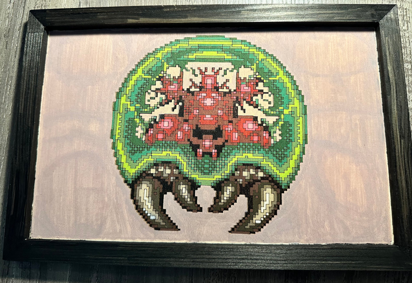 Small Wooden Canvas - Pixel Art Commission - New One of a Kind Piece!
