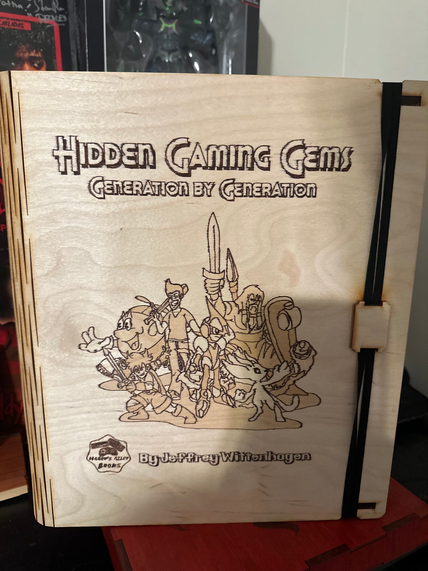 Hidden Gaming Gems - Wooden Book Cover