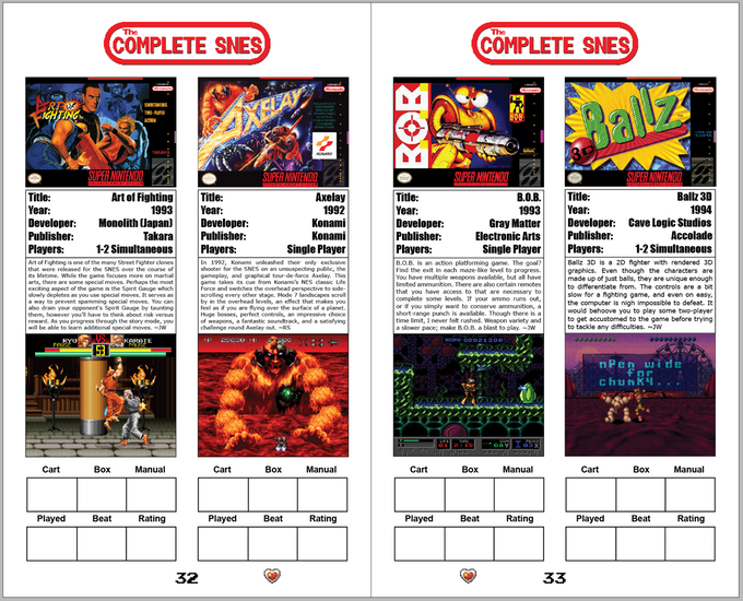 The Complete SNES "Pocket Edition" - Paperback Book