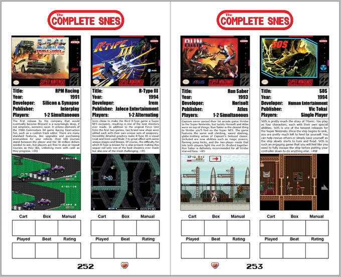 The Complete SNES "Pocket Edition" - Paperback Book